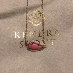 Kendra Scott Pink Arrowhead Necklace